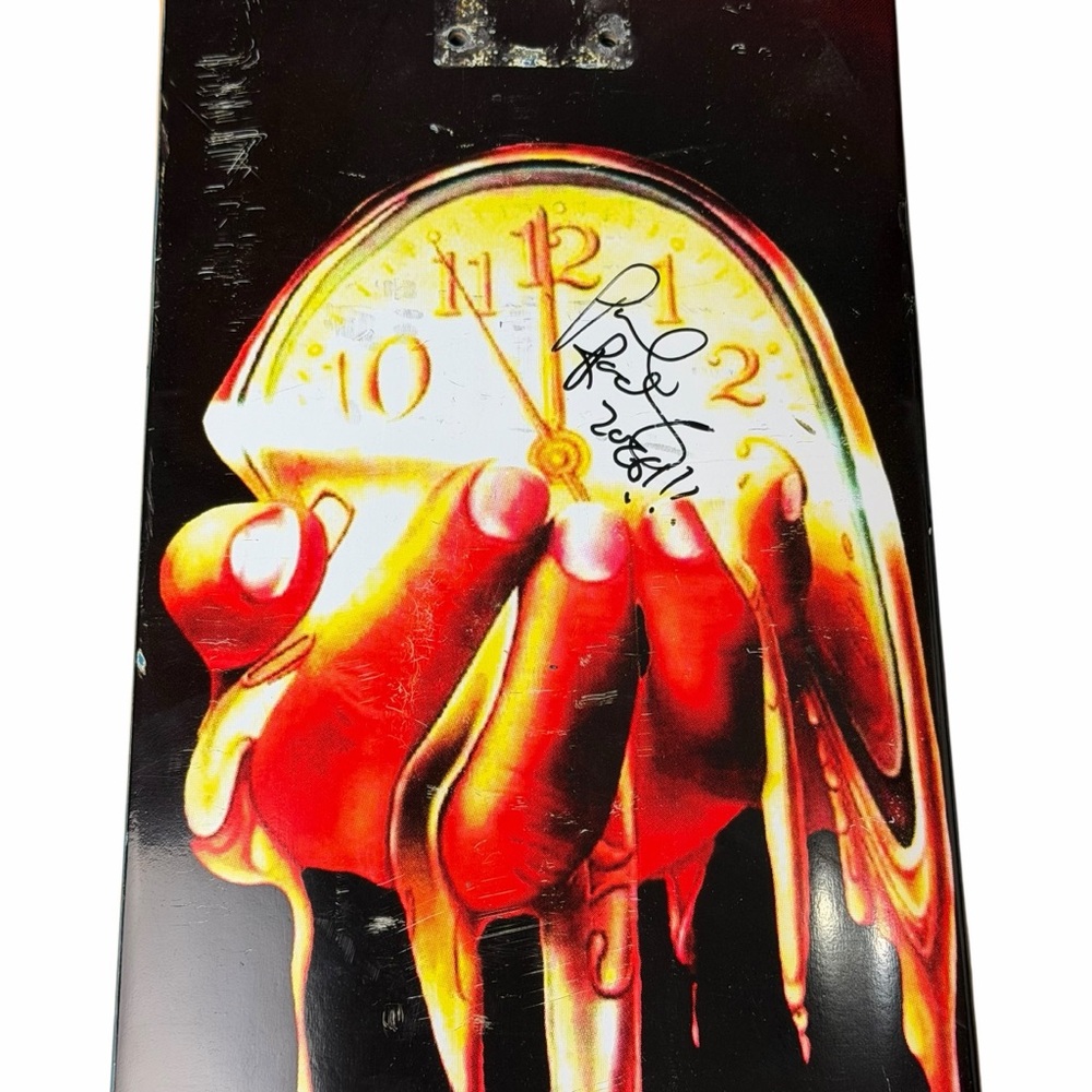 SIGNED Primitive Time Is Precious Gold Paul Rodriguez Dreaming Skateboard Deck - Picture 2 of 3